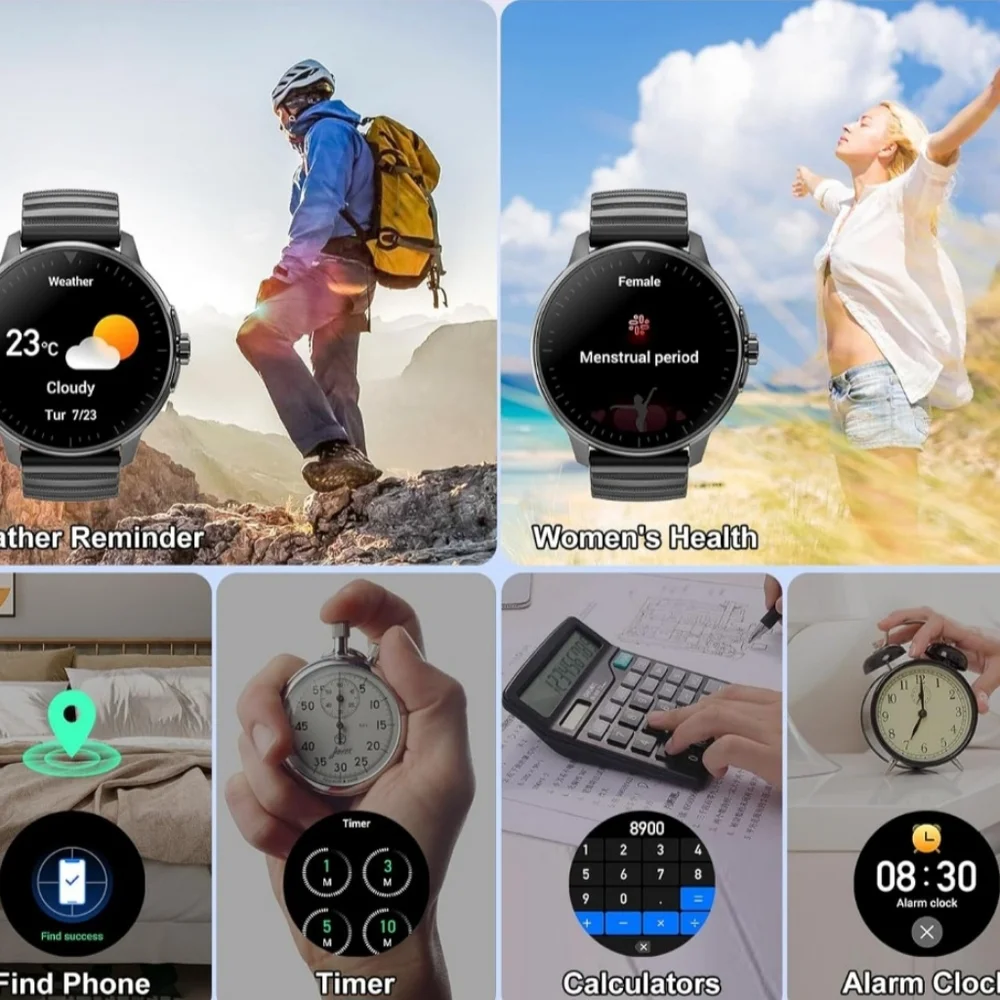 Smart Watch for Men Women Answer/Make Calls, 1.39''Touch Screen Fitness Tracker